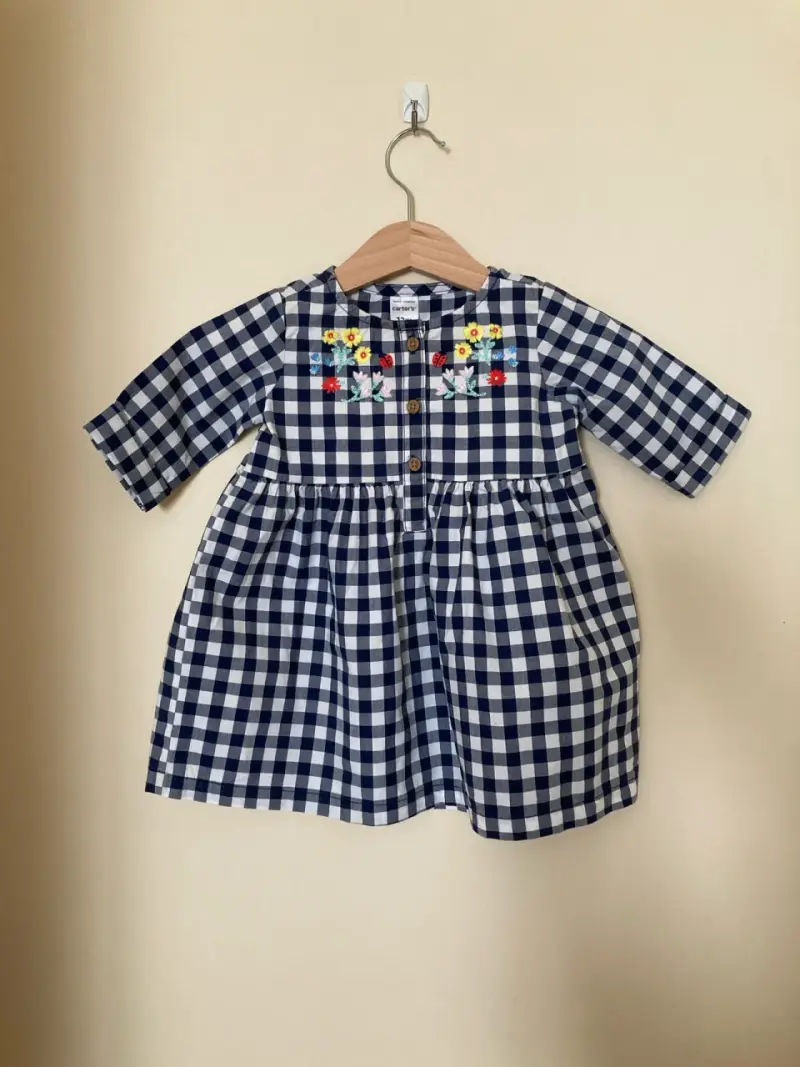 Vestido infantil cuadro vichy - 3