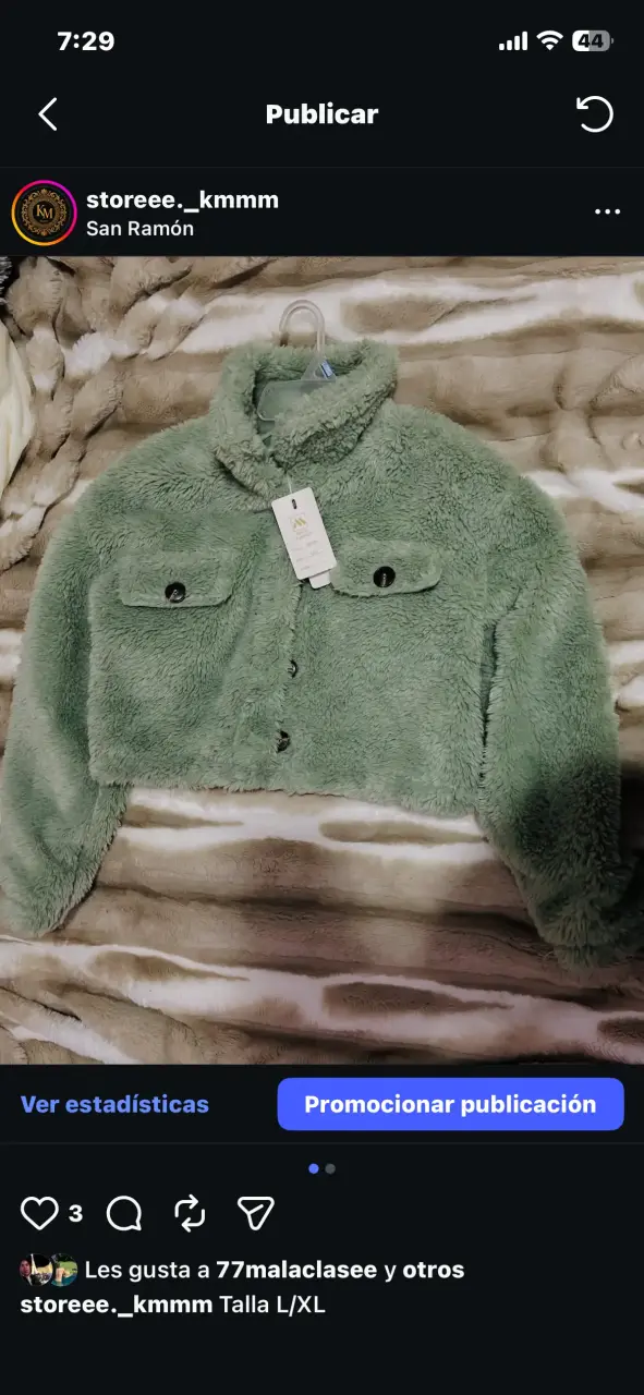 Chaqueta de peluche verde - 1