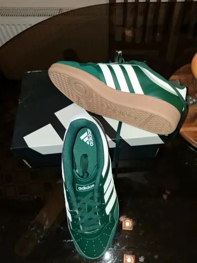 Zapatillas Adidas Hoops 4.0 verdes - miniatura 1