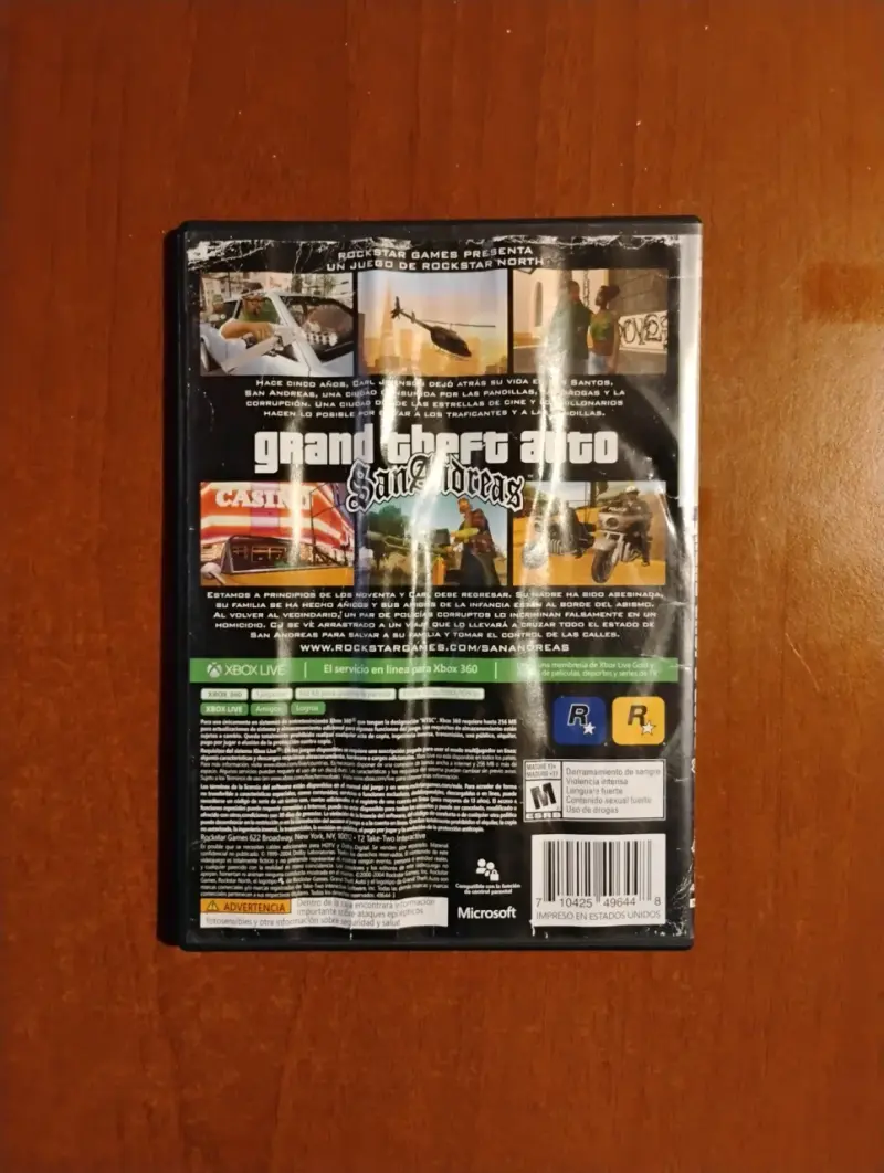 Juego Xbox 360 GTA San Andreas - 2