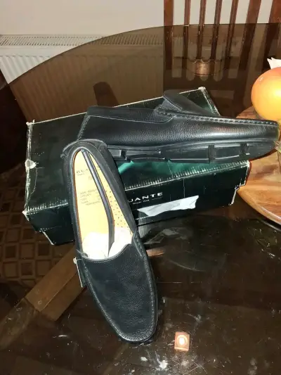 Mocasines Guante de cuero negros - miniatura 1
