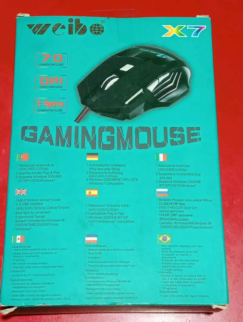 Mouse gamer Weibo X7 - 2