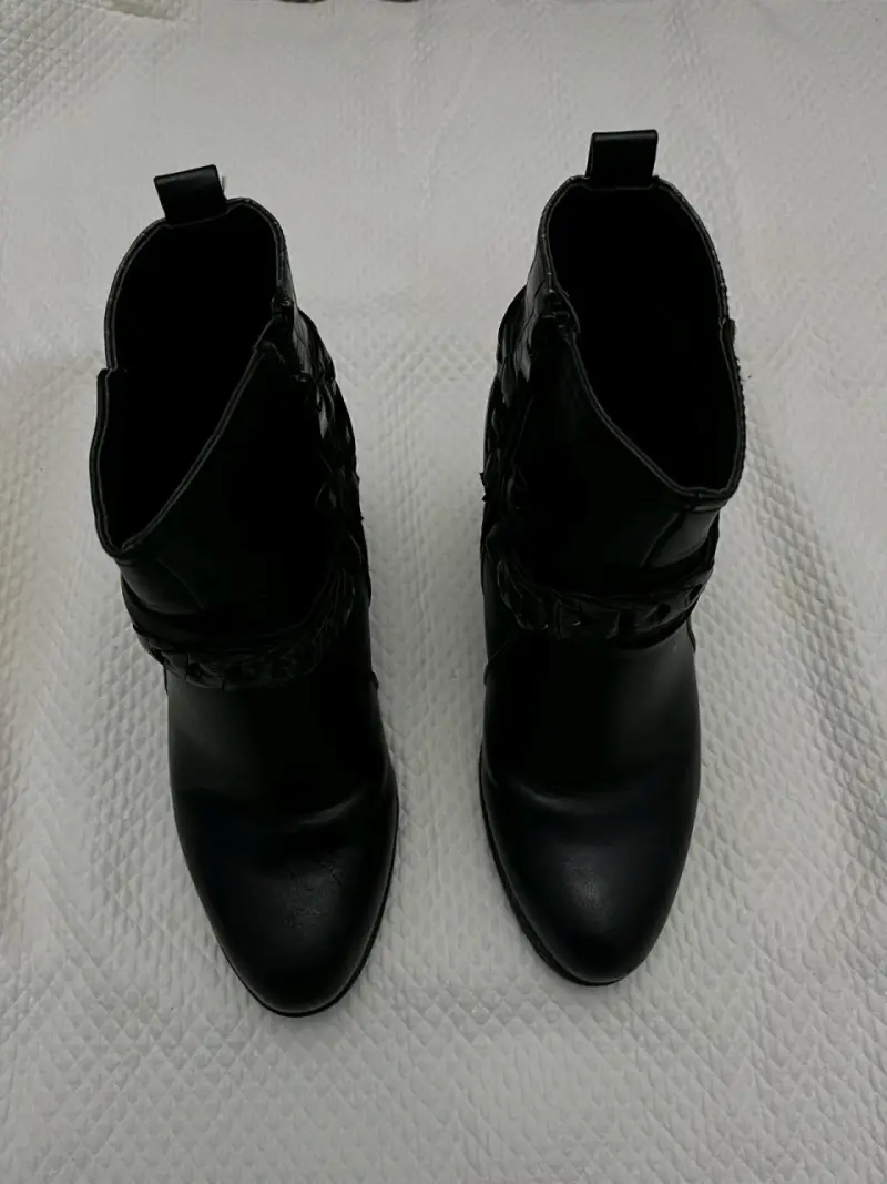Botines negros de tacón alto - 3