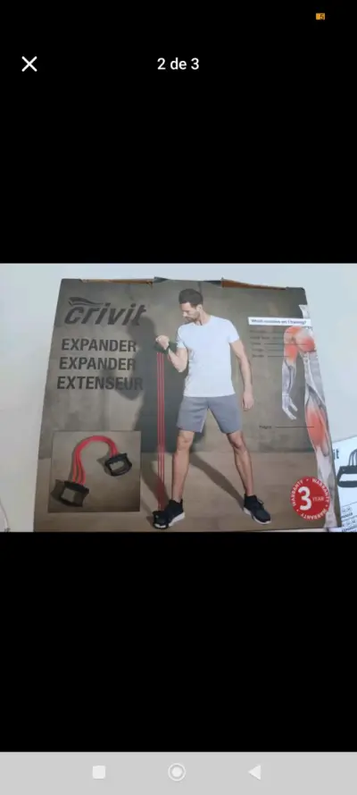 Set de barras para flexiones y extensor nuevos - miniatura 2
