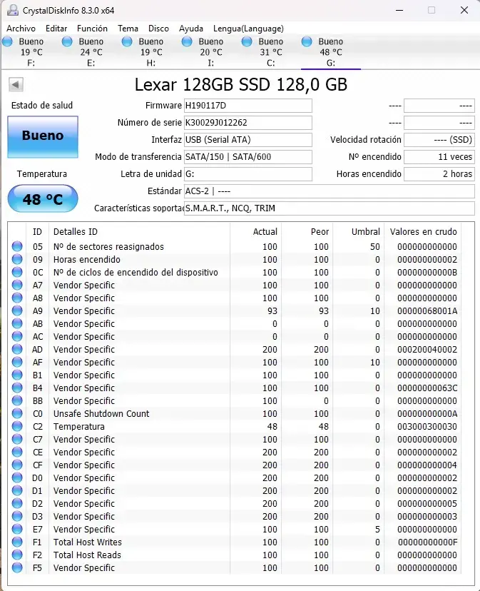 Disco Solido SSD Lexar NS100 128GB - 2