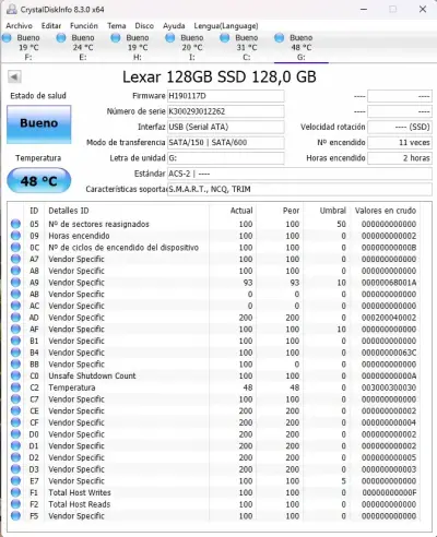 Disco Solido SSD Lexar NS100 128GB - miniatura 2