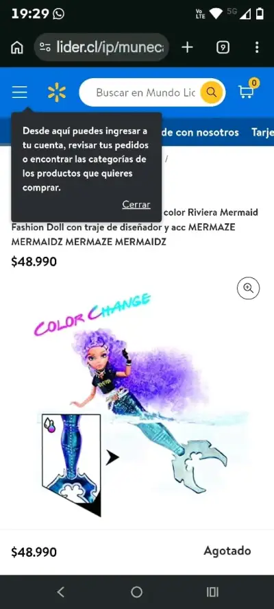 Muñeca sirena MERMAZE rock con guitarra - miniatura 3