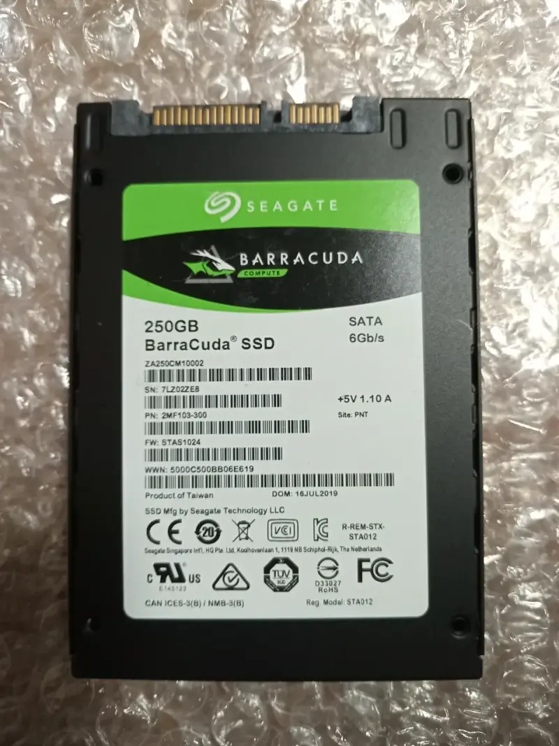 Disco SSD Seagate Barracuda 250GB (ZA250CM10002) - 1