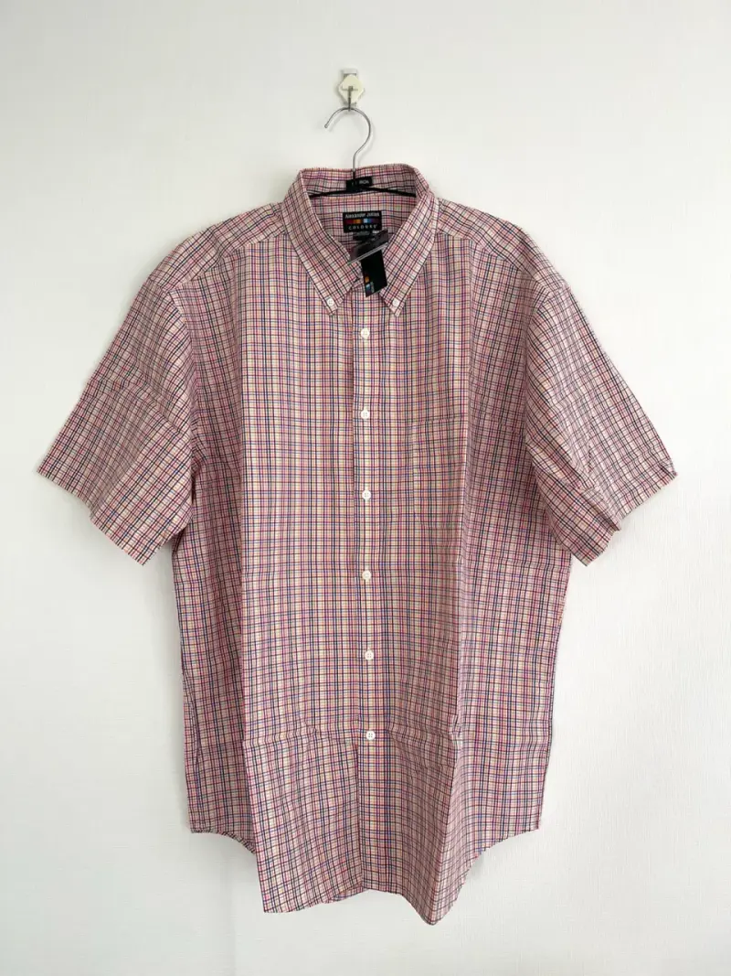 Camisa manga corta a cuadros - 1