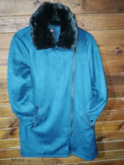 Chaqueta azul petróleo Zibel - miniatura 3
