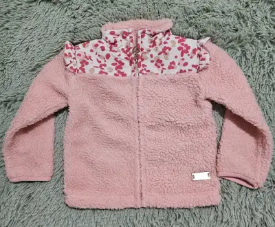 Chaqueta polar rosa infantil - miniatura 1