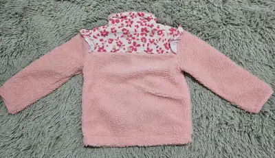 Chaqueta polar rosa infantil - miniatura 2