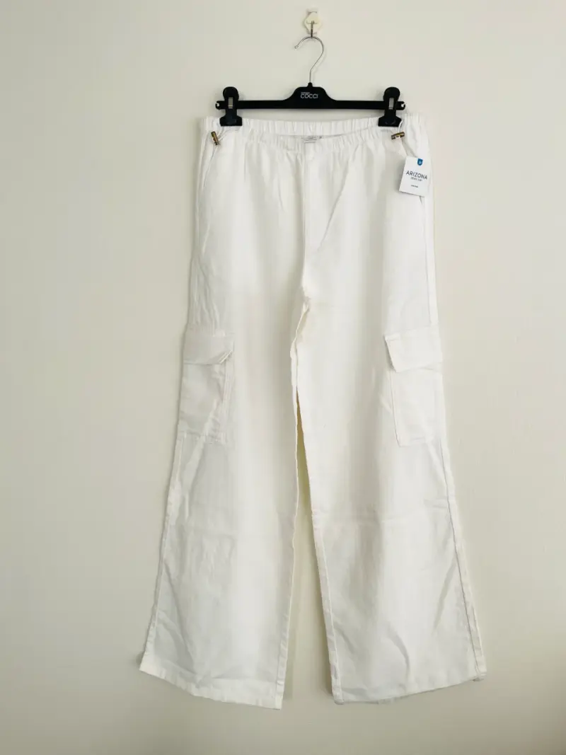 Pantalones cargo blancos Arizona - 1