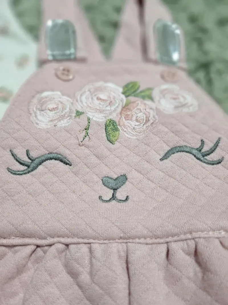 Conjunto bebé algodón rosa - 4