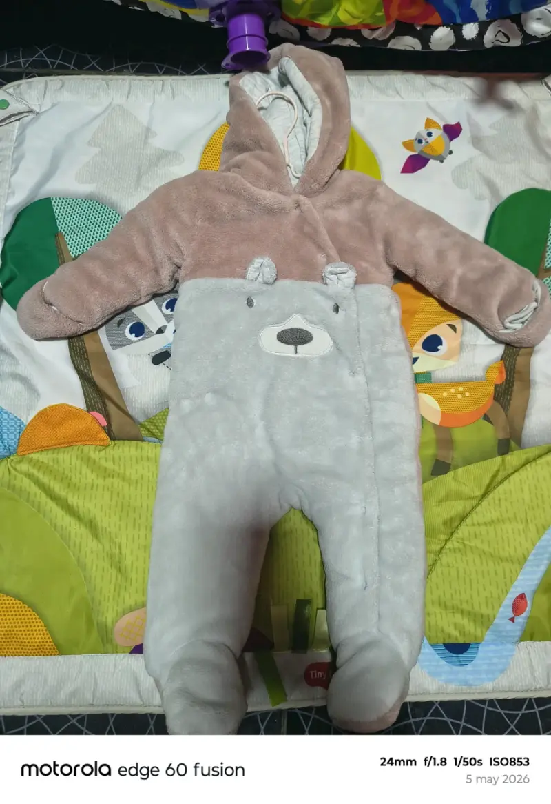 Abrigo infantil con orejas de oso - 3