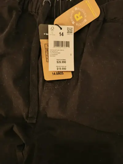 Pantalones negros para niños - miniatura 2