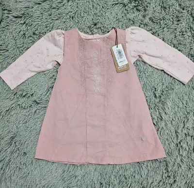 Vestido rosado para niña nuevo - miniatura 1