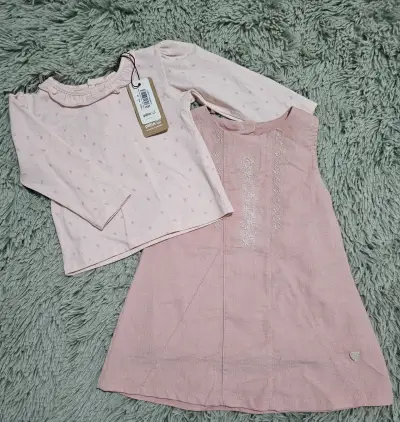Vestido rosado para niña nuevo - miniatura 3