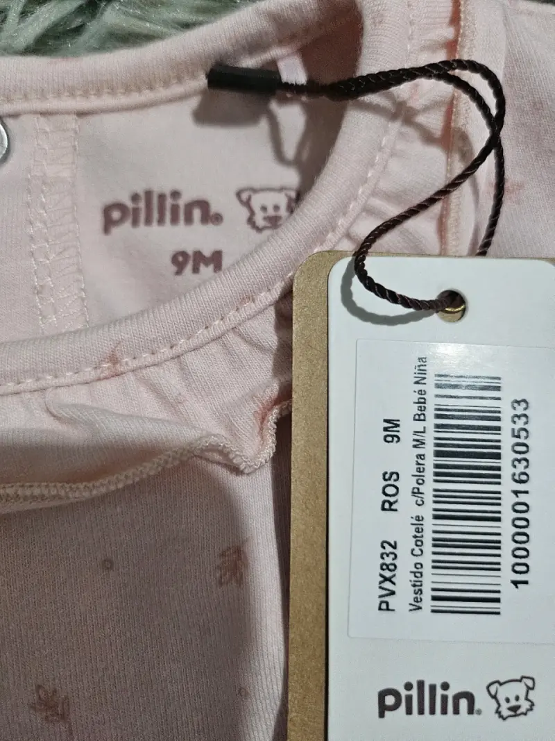Vestido rosado para niña nuevo - 5