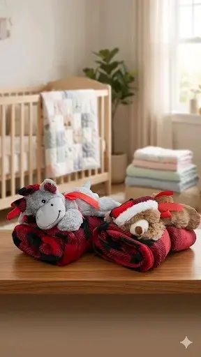 Set de mantas de franela con peluche - 2