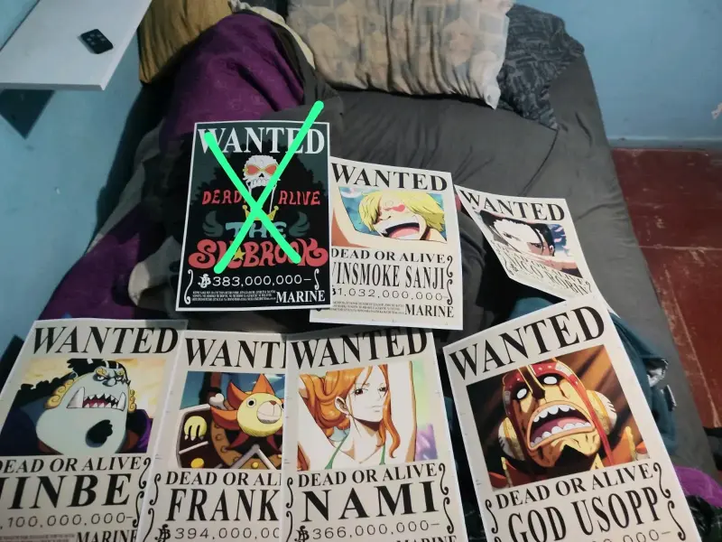 Carteles de se busca one piece nuevos