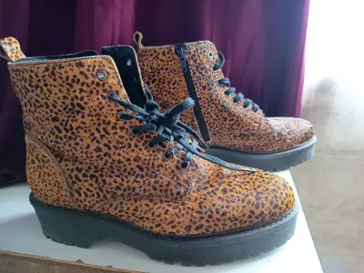 Botines Americanino animal print marrón - miniatura 1