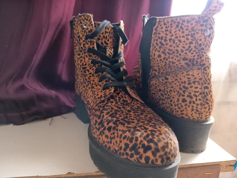Botines Americanino animal print marrón - 2