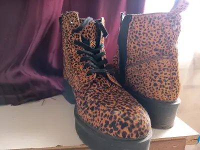 Botines Americanino animal print marrón - miniatura 2