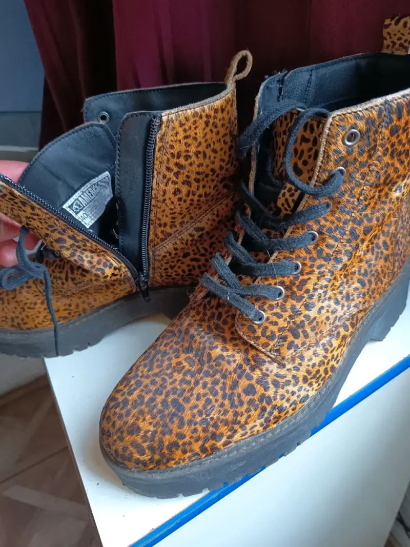 Botines Americanino animal print marrón - 3
