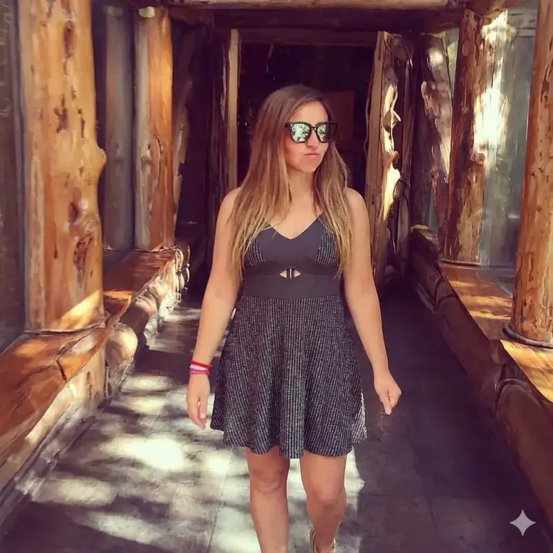Vestido negro con brillo - 2