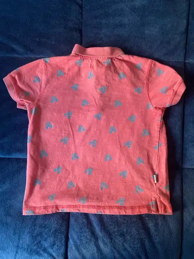 Polera polo roja para niño H&M - miniatura 4