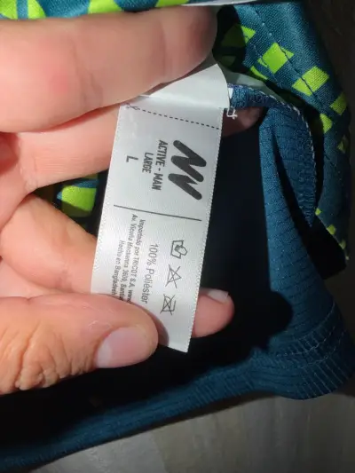 Polera deportiva verde y azul - miniatura 4