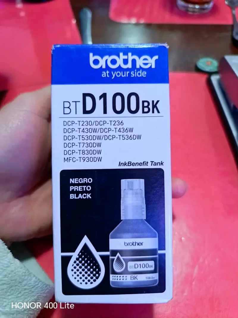 Tinta Brother BT D100BK Negra