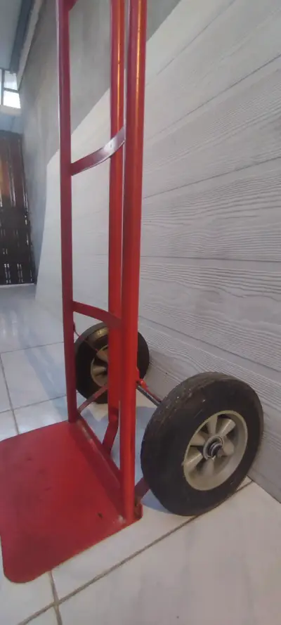 Carro de carga rojo de acero - miniatura 1