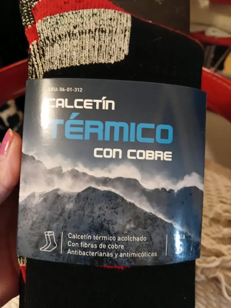 Calcetines térmicos con cobre - 1