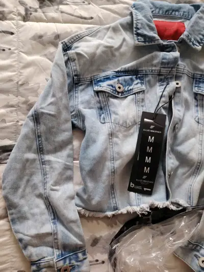 Chaqueta de mezclilla azul - miniatura 1