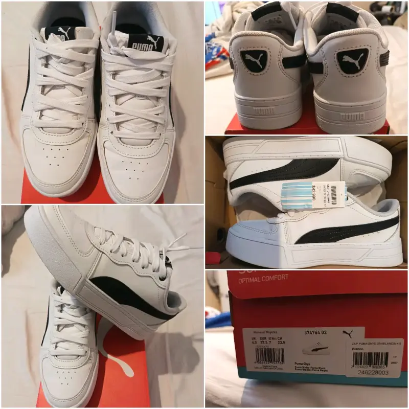 Zapatillas Puma Blancas Nuevas - 1