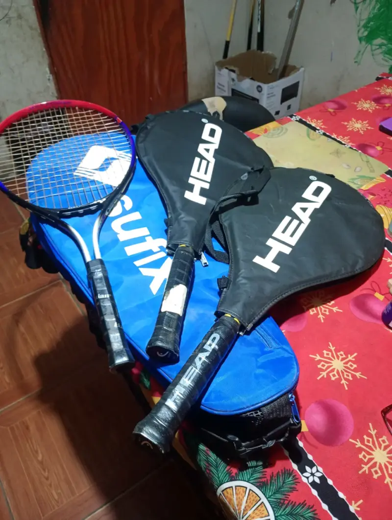 Juego de raquetas de tenis y estuche