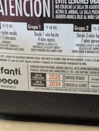 Silla de auto Infanti - miniatura 6