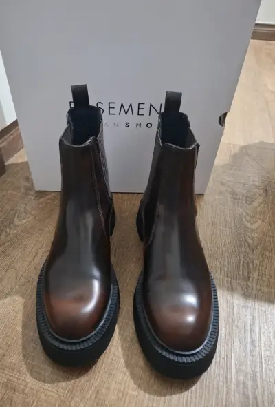 Botines de cuero Basement - miniatura 1