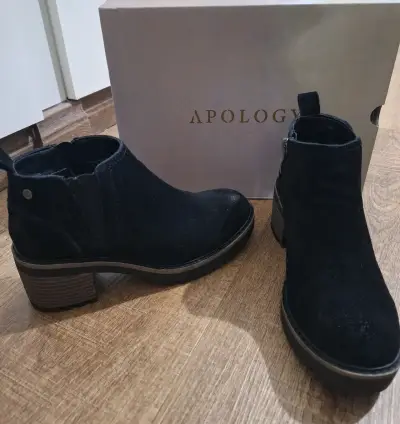 Botines negros de gamuza Apology - miniatura 2
