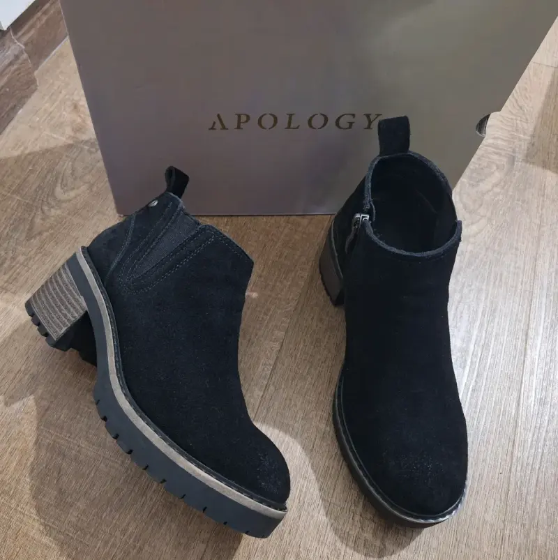 Botines negros de gamuza Apology - 3