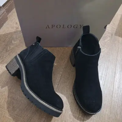 Botines negros de gamuza Apology - miniatura 3