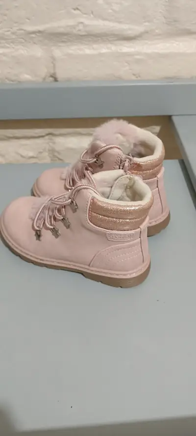 Botas infantiles rosadas talla 25 - miniatura 1
