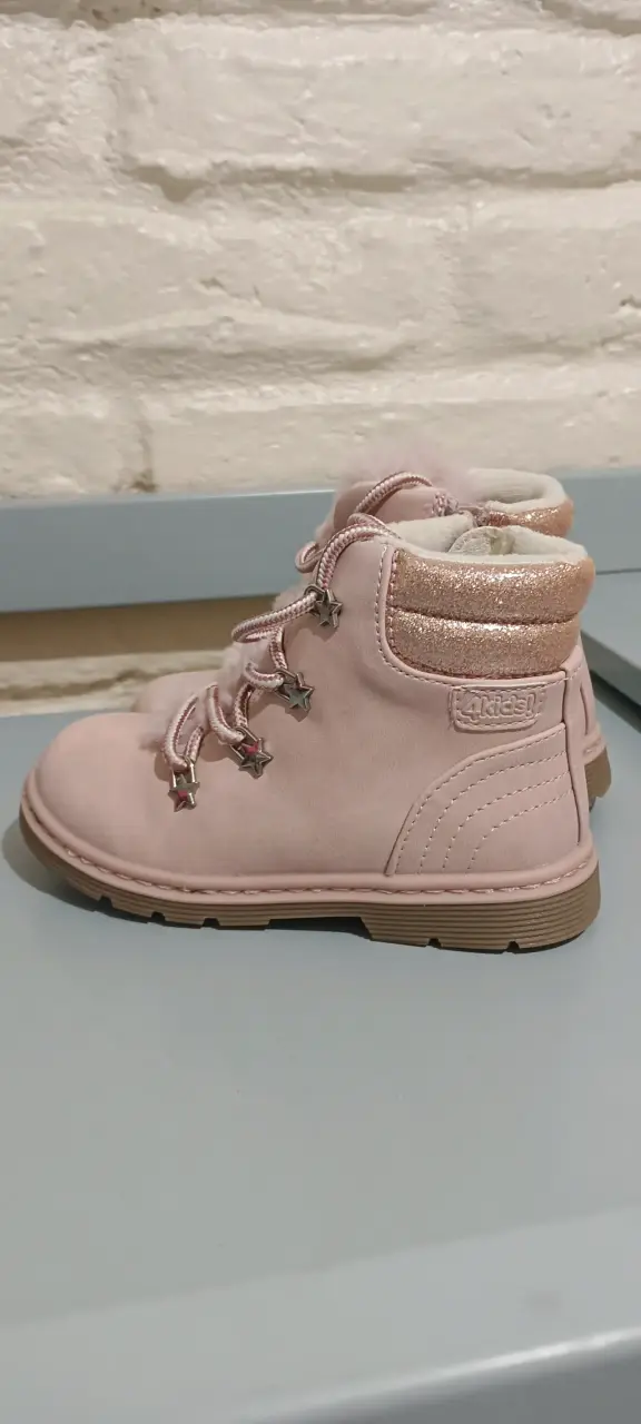 Botas infantiles rosadas talla 25 - 2