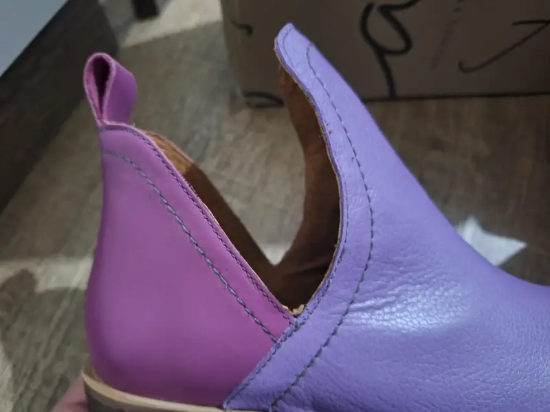 Botines morados de cuero Giani Dafirenze - 3