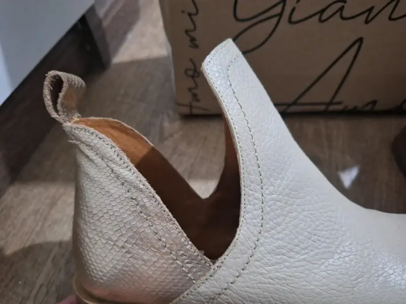 Botines crema de cuero Giani Dafirenze - 4