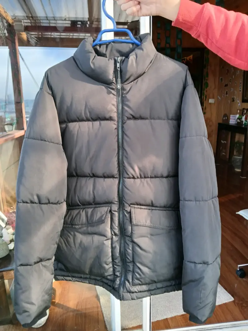 Chaqueta pluma negra - 1