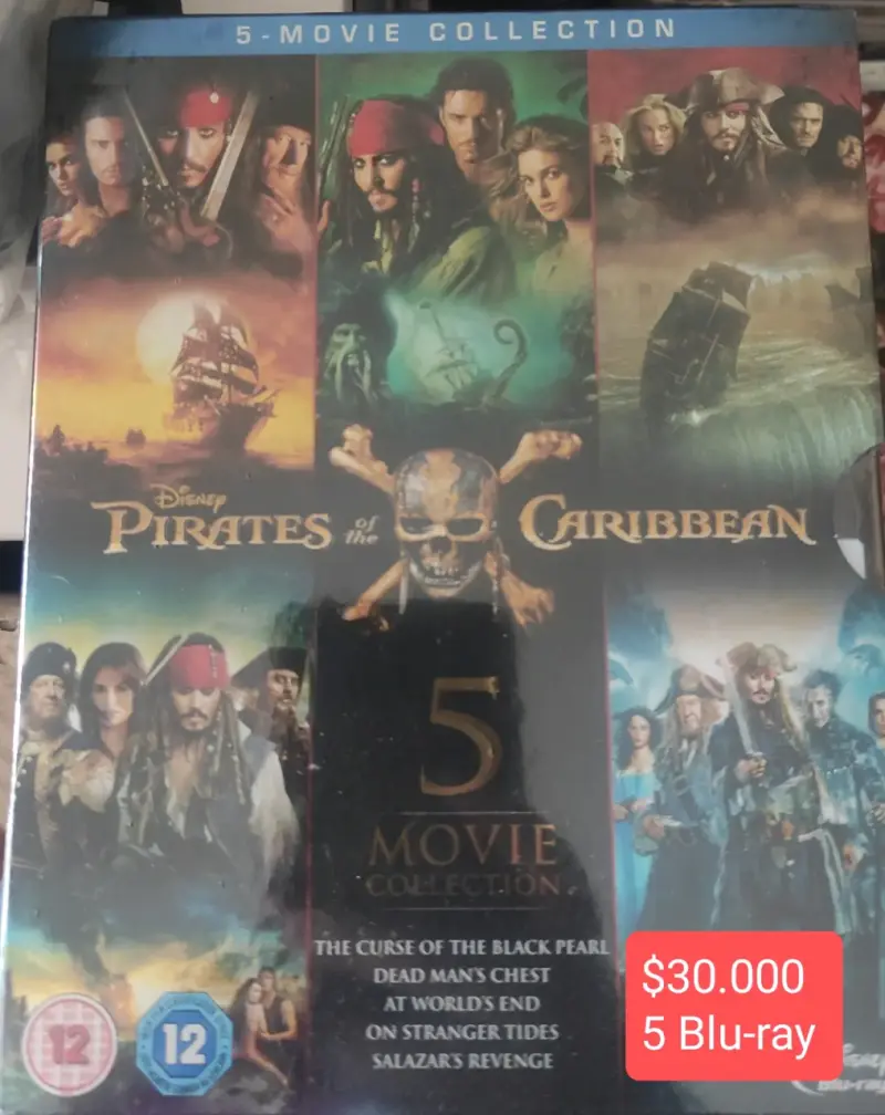 Colección 5 películas Blu-ray Piratas del Caribe