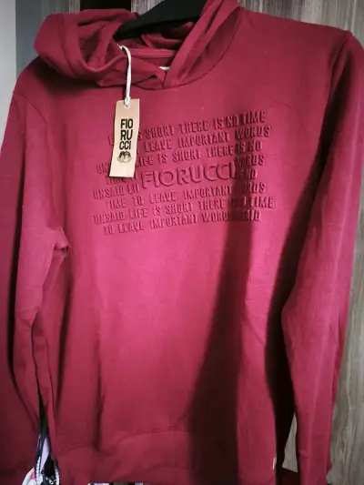 Polerón burdeo marca fiorucci - miniatura 1